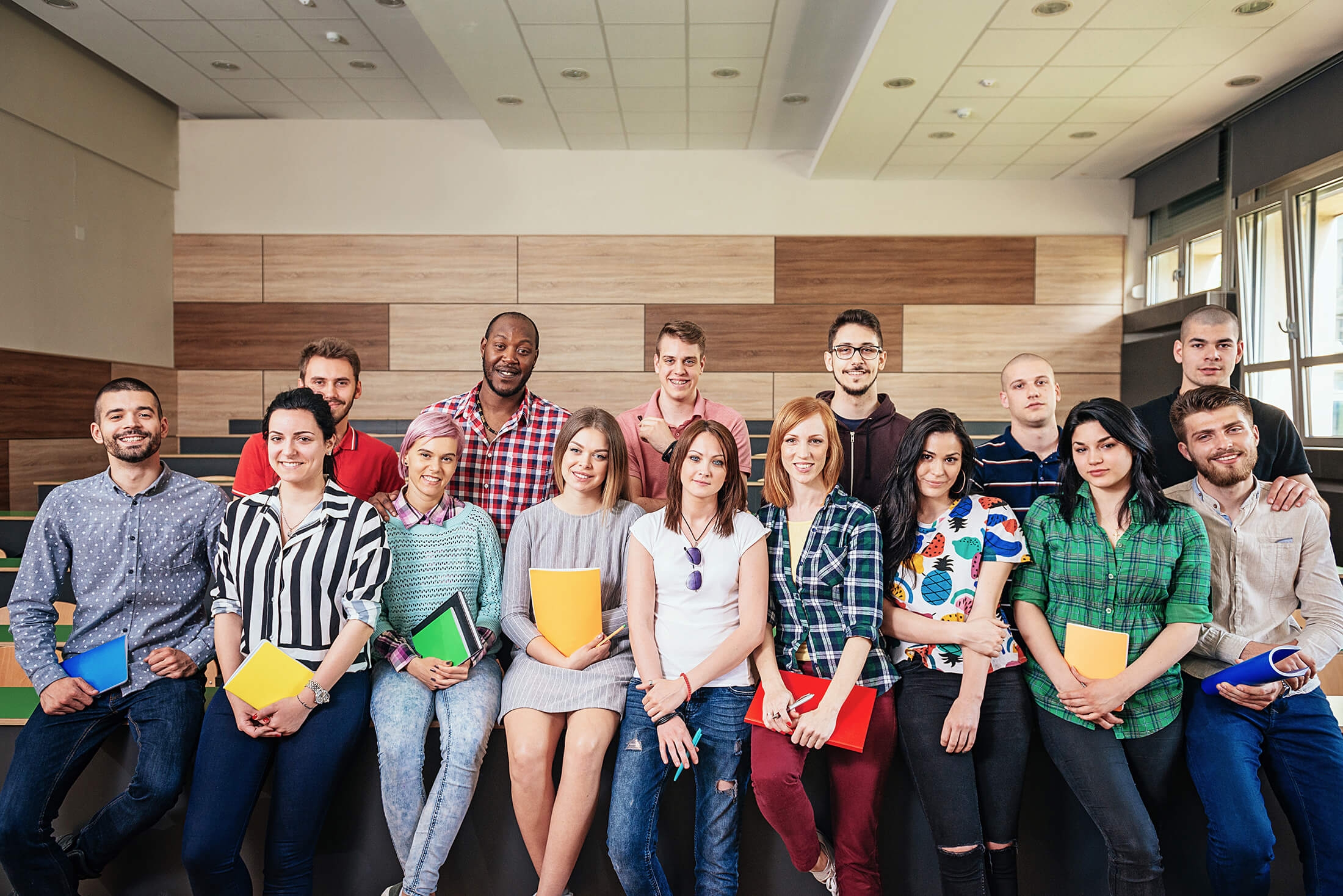 group of people posing for a group photo